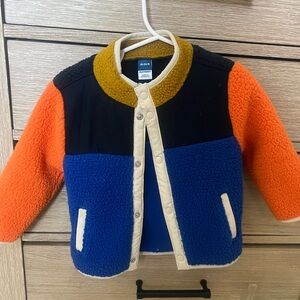 Kids cosy sweatshirt  in Blue and Orange